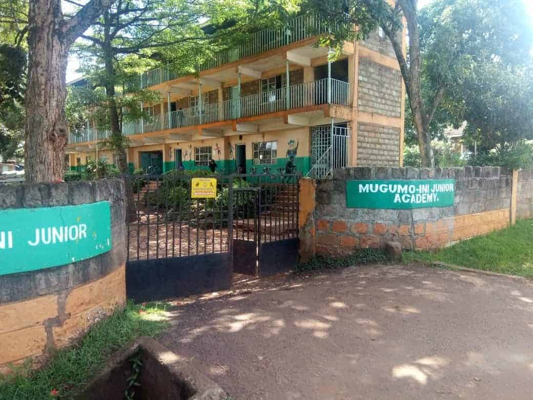 Gate leading to Mugumo-ini primary school